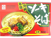 生ソーキそば3食箱(液体だし、味付ソーキ肉)内容画像