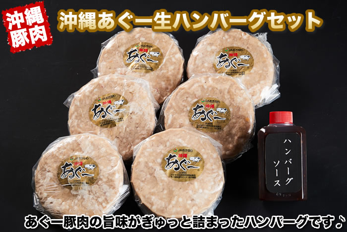 沖縄あぐー生ハンバーグ