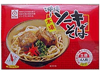 生ソーキそば　４食箱（液体だし、味付ソーキ肉、島唐辛子付）