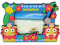 Amazon.co.jp: 写真立て 沖縄 シーサー ステンドグラス ガラス
